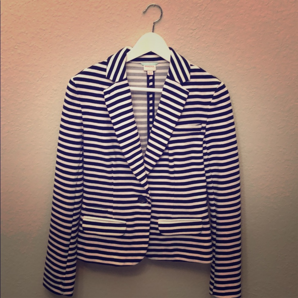 Women Stripe Blazer